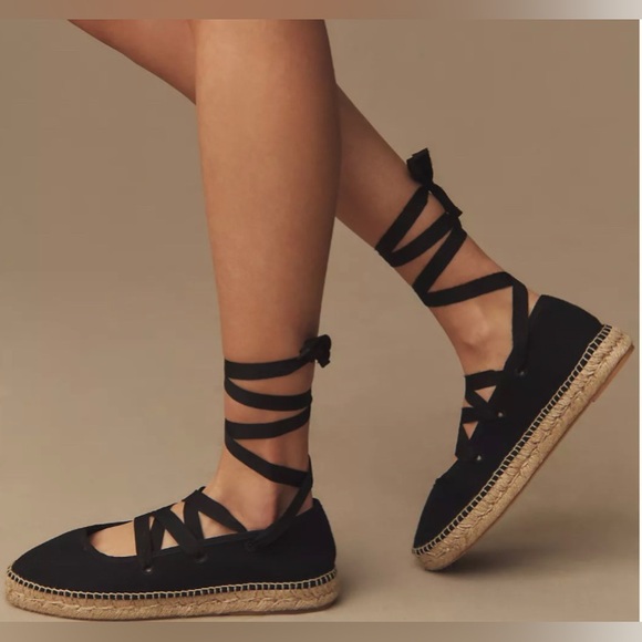 Maeve Tie-Up Espadrille Flats - Picture 1 of 5